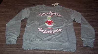 Buy WOMEN'S TEEN THE GRINCH WHO STOLE CHRISTMAS Crew Sweatshirt XS NEW W/ TAG • 28.35£