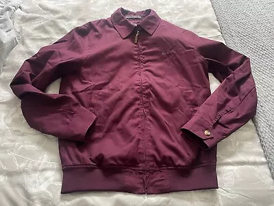 Buy Small Burgundy Ben Sherman Cotton Harrington Jacket ..mods..weller • 4.99£