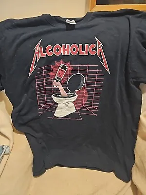 Buy Alcoholica T-Shirt Metallica 100% Proof Drank 'Em All XL • 10£