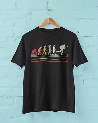 Buy EVOLUTION OF ICE HOCKEY T Shirt Ape To Man Darwin Design Puck Rink Funny Gift • 9.77£