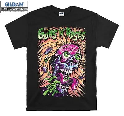 Buy Guns N' Roses Poster Music T-shirt Gift Hoodie Tshirt Men Women Unisex E690 • 11.99£