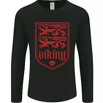 Buy The Vikings Valknut Symbol Lions Valhalla Mens Long Sleeve T-Shirt • 12.99£