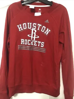 Buy NWT Adidas Women’s  Houston Rockets Sweat Shirt Medium M Runs Small Christmas • 8.01£