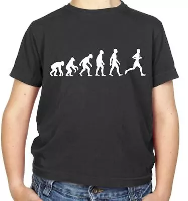 Buy Evolution Of Man Runner Kids T-Shirt - Running - Marathon - Half - 10K - 5K • 11.95£
