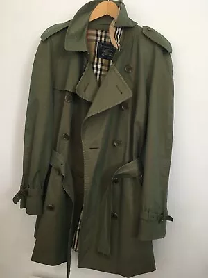 Buy Burberry Mens Xl Large 42-44 Trench Check Lined Coat Raincoat Jacket Mac • 3.20£