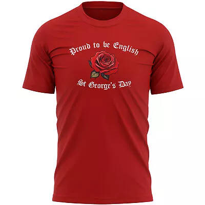 Buy Proud To Be English Rose Mens T Shirt Shirt Gifting St George's Day Him Saint... • 15.99£