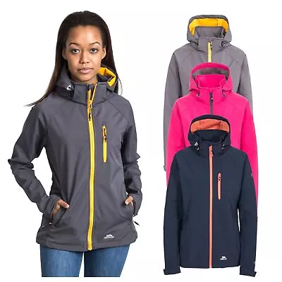 Buy Trespass Womens Softshell Jacket Water Resistant Windproof Outdoor Coat Lorina • 22.99£