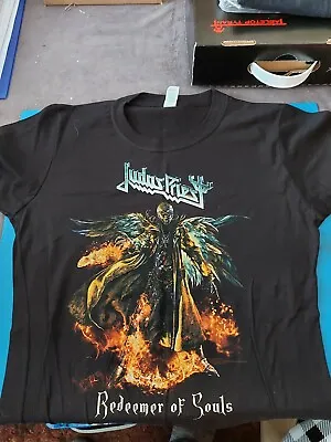 Buy Judas Priest T-shirt Redeemer Of Souls Ladies Skinny Fit Size Large  • 10£