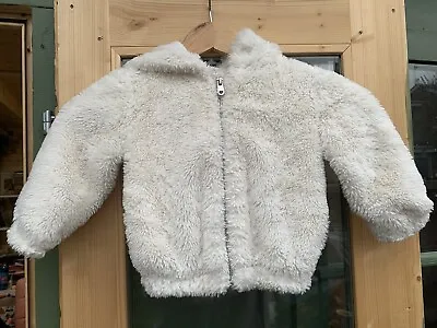 Buy F&F 12-18 Baby Girl Faux Fur Jacket Hooded Snuggly Fluffy Coat Zip Up • 1.99£