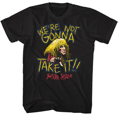 Buy Twisted Sister Dee Snider We're Not Gonna Take It Men's T Shirt Rock Music Merch • 50.82£