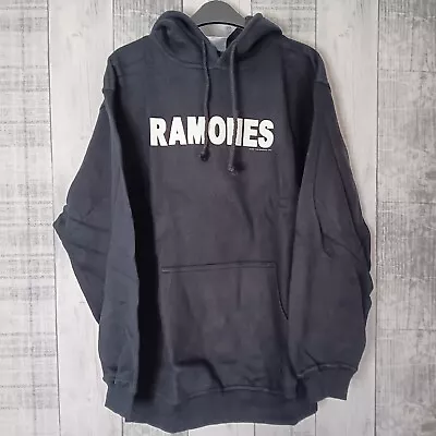 Buy Adult Medium Official Bravado Ramones Band Hoodie Long Sleeve Reverse Crest Blac • 20£