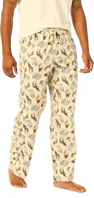Buy BNWT Lightly Brushed 100% Cotton Pyjama Bottoms / Lounge Pants Animal Design  L • 9.79£