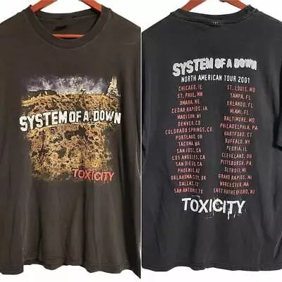 Buy System Of A Down Tour Shirt, System Of A Down, System Of A Down Toxicity Tour • 28.86£