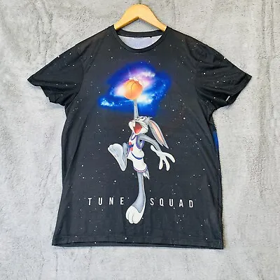 Buy Space Jam Tune Squad T Shirt Men's Black L Large Primark Polyester Casual Active • 11.95£
