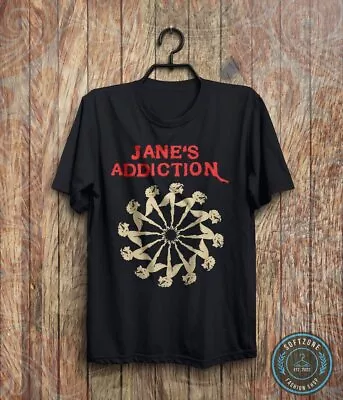 Buy Jane's Addiction Vintage Logo T-Shirt - Jane's Addiction, Tour, Rock Band Music • 10.79£