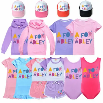 Buy A For Adley Hoodie Youtuber Hooded Sweatshirt Girls T Shirt  Top Hat Nightdress • 11.68£
