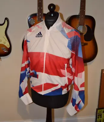Buy Adidas Size 16 Union Jack Flag Tracksuit Jacket Top • 9.99£