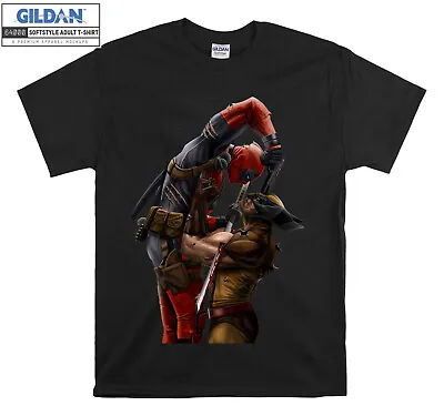 Buy Deadpool VS Wolverine Funny T-shirt Gift Hoodie Tshirt Men Women Unisex 9906 • 11.95£