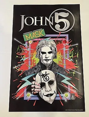 Buy JOHN 5 Signed Poster Winter 2024 Official Merch 11x17 Motley Crue 🎸 🎤 🔥 • 142.08£