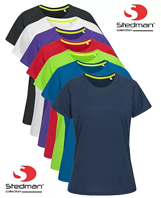 Buy Ladies Womens Raglan Sleeve Breathable Polyester Sports T-Shirt Tshirt Tee • 11.50£