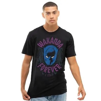 Buy Marvel Mens T-Shirt Black Panther Wakanda Shield Top Tee S-2XL Official • 13.99£