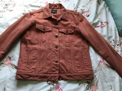 Buy Next Rust Denim Jacket Size 12 • 0.99£