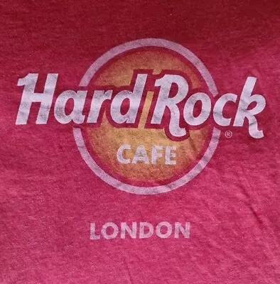 Buy Hard Rock T-shirt Size Medium Red • 2.75£