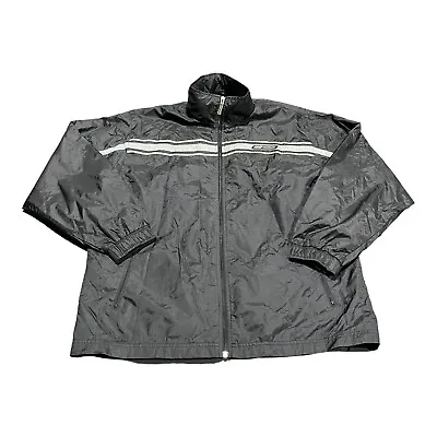 Buy Vintage Reebok Mens Black Full Zip Thin Windbreaker Jacket Size Medium • 14.99£