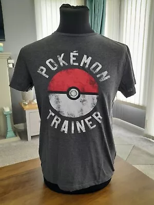 Buy Pokemon T Shirt Trainer Club  Grey PTC  2012 Size M • 12£