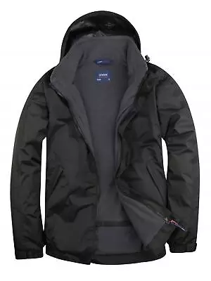Buy Personalised Custom Printed ANY Text Uneek UC620 Premium Outdoor Jacket Workwear • 29£