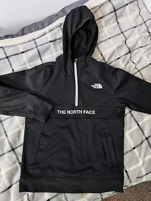Buy The North Face 1/2 Zip Pullover Jacket Black Fleece Lined Size SMALL Mens • 15£