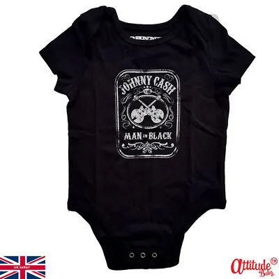Buy Johnny Cash Baby Grows-Baby Sizes-Johnny Cash-Man In Black-Official Baby Merch • 14£