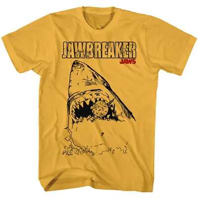 Buy Jaws 70's Thriller Movie Jawbreaker Great White Biting Cork Men's T Shirt • 38.10£