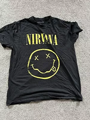 Buy Boohoo Man Nirvana Licensed T Shirt Size Large Used • 10£