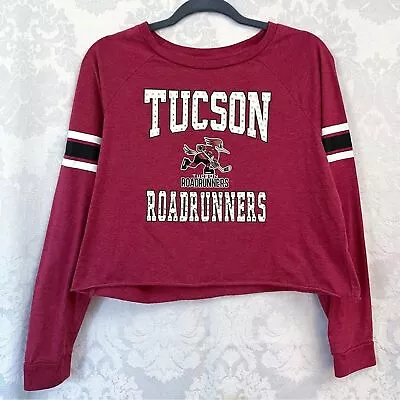 Buy Tucson Arizona Roadrunners Hockey Team Womens Long Sleeve Graphic Top Size M GUC • 1.58£