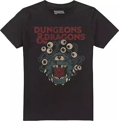 Buy Dungeons & Dragons Beholder Die Short Sleeve Mens Black T Shirt Medium • 10.99£