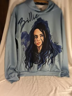 Buy Billie Eilish Graphic Pullover Hoodie Size XL • 7.24£