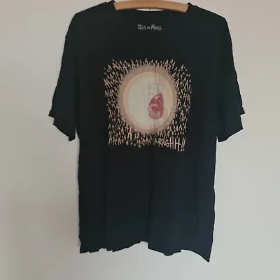 Buy Rick And Morty Xxl Adult Swim Vgc Cotton Tshirt Scream Black Print • 10.99£