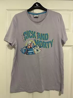 Buy Rick And Morty T-shirt Lilac Size Large  • 3£