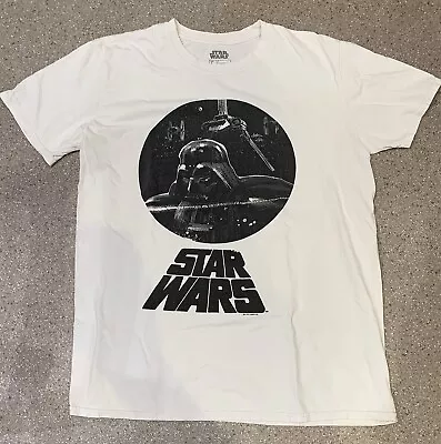 Buy Star Wars Darth Vader Official T Shirt White Size Large • 6.95£