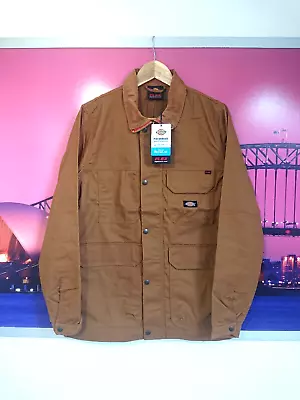 Buy Dickies Flex Storden Jacket Tan |Mens Size Medium | Carpenters Casual Work Skate • 44.99£