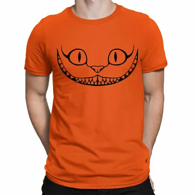 Buy Cheshire Cat Face Mens T-Shirt | Screen Printed • 12.95£