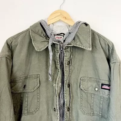 Buy Vintage 90s Dickies 2 In 1 Hoodie Workwear Jacket • 34.99£