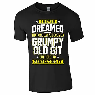 Buy Grumpy Old Git T Shirt Fathers Day Gift Grandad Dad Joke Birthday Xmas Men Top • 9.99£