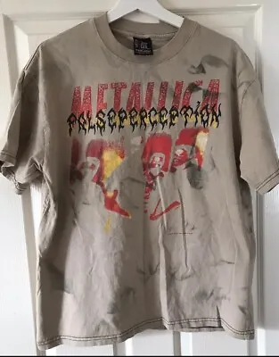 Buy Metallica False Perception 1998 Tour T-shirt Giant Tag L  • 109.99£