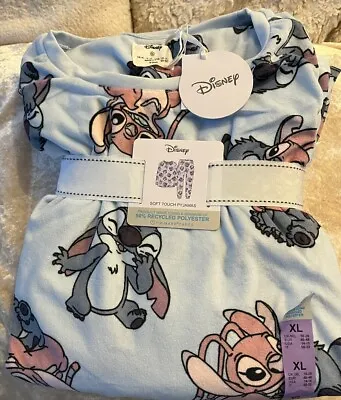Buy Disney Lilo & Stitch Pyjamas Set Ladies Women Warm Winter PJs Size XL Primark • 22.49£