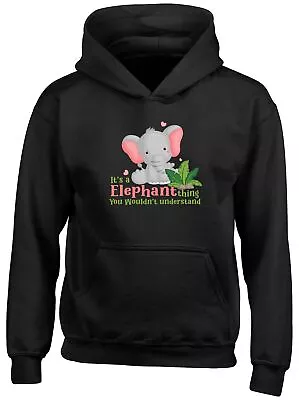 Buy Elephant Thing Kids Hoodie Wildlife Zoo Safari Forest Jungle Boys Girls Gift Top • 13.99£