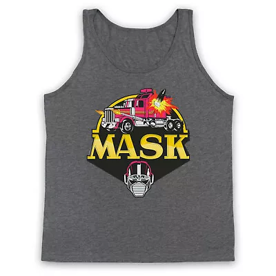Buy M.a.s.k. Mask 80's Cartoon Logo Animation Mobile Strike Adults Vest Tank Top • 18.99£