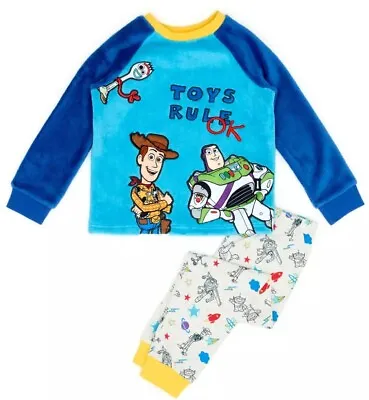 Buy BNWT New Disney Store Pixar Toy Story 4 Fluffy Pyjamas - Buzz Woody Forky - 4Y • 15£