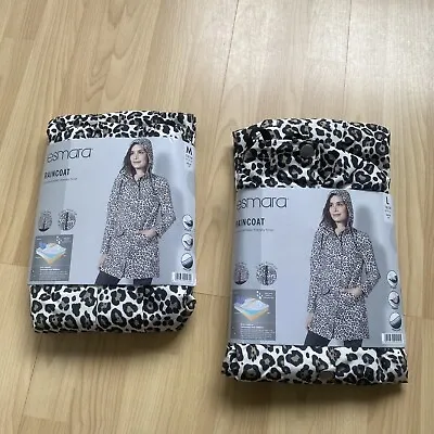 Buy Esmara Ladies Hooded Raincoat  Camouflage Design Brown Or Plain Pink Or Striped • 19.99£